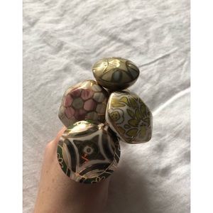 Anthropologie Home painted ceramic dresser knobs